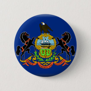 Bóton Redondo 5.08cm Bandeira de Pensilvânia