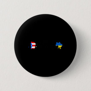 Bóton Redondo 5.08cm Bandeira de Porto Rico Ucraniana - Ucrânia Porto-r