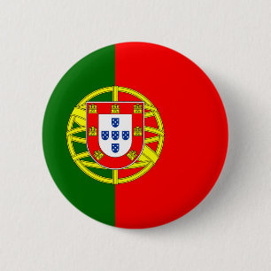 Bóton Redondo 5.08cm Bandeira de Portugal