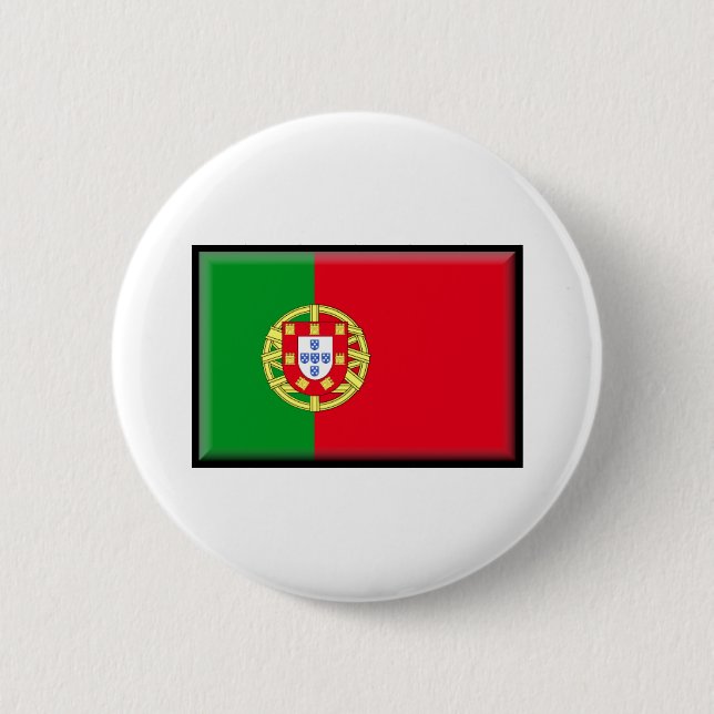 Bóton Redondo 5.08cm Bandeira de Portugal (Frente)