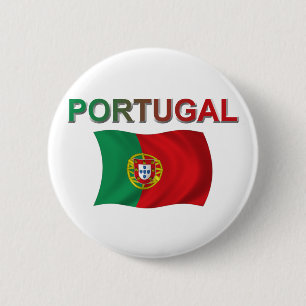 Bóton Redondo 5.08cm Bandeira de Portugal