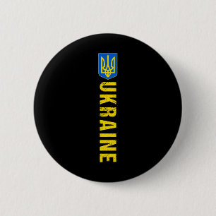 Bóton Redondo 5.08cm Bandeira de Presente da Ucrânia Ukraini Kiev Ucran
