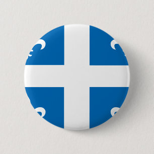 BÓTON REDONDO 5.08CM BANDEIRA DE QUEBEQUE