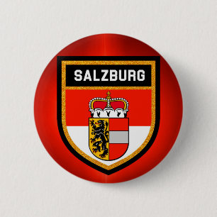Bóton Redondo 5.08cm Bandeira de Salzburgo
