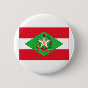 Bóton Redondo 5.08cm Bandeira de Santa Catarina, Brasil