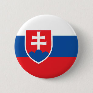Bóton Redondo 5.08cm Bandeira de Slovakia