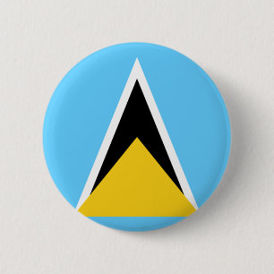 Bóton Redondo 5.08cm Bandeira de St Lucia