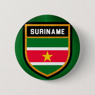 Bóton Redondo 5.08cm Bandeira de Suriname