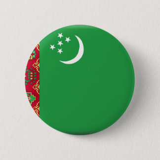 Bóton Redondo 5.08cm Bandeira de Turkmenistan
