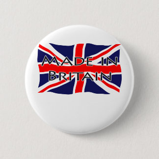 Bóton Redondo 5.08cm Bandeira de Union Jack - feita em Grâ Bretanha