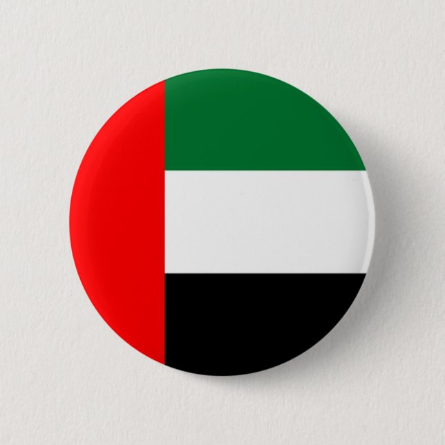 Bóton Redondo 5.08cm Bandeira de United Arab Emirates no Pin/crachá do (Frente)