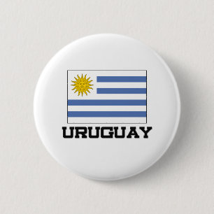 Bóton Redondo 5.08cm Bandeira de Uruguai