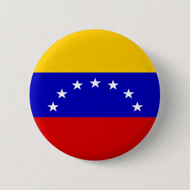 Bóton Redondo 5.08cm Bandeira de Venezuela (Frente)