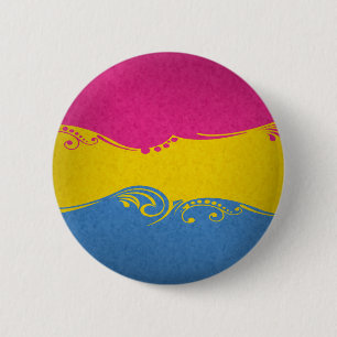 Bóton Redondo 5.08cm Bandeira decorativa Pansexual