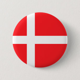 Bóton Redondo 5.08cm Bandeira dinamarquesa