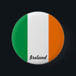 Bóton Redondo 5.08cm Bandeira do botão de Ireland<br><div class="desc"></div>