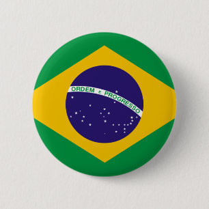Bóton Redondo 5.08cm Bandeira do Brasil
