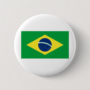 Bóton Redondo 5.08cm bandeira do brasil