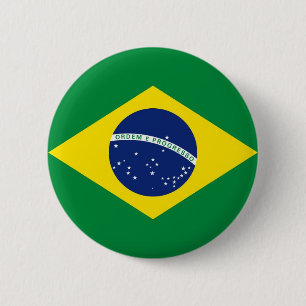 Bóton Redondo 5.08cm Bandeira do Brasil