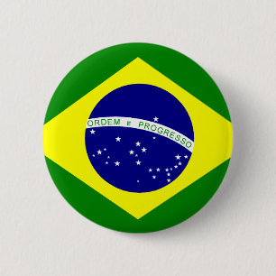 Bóton Redondo 5.08cm Bandeira do Brasil
