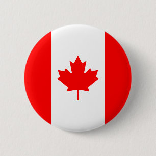 Bóton Redondo 5.08cm Bandeira do Canadá