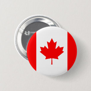 Bóton Redondo 5.08cm Bandeira do Canadá