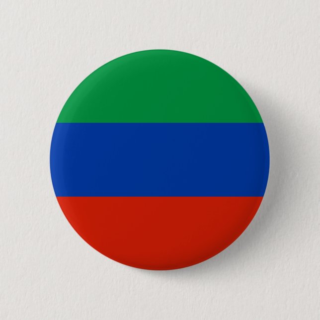 Bóton Redondo 5.08cm Bandeira do Daguestão (Frente)