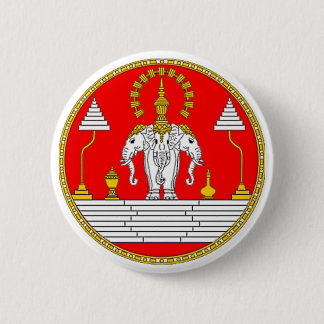 BÓTON REDONDO 5.08CM BANDEIRA DO ELEFANTE PRINCIPAL DE LAOS TRÊS
