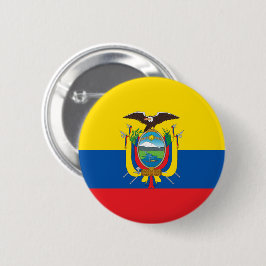 Bóton Redondo 5.08cm Bandeira do Equador