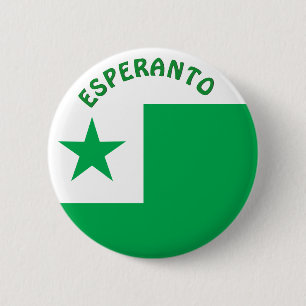 Bóton Redondo 5.08cm Bandeira do esperanto,