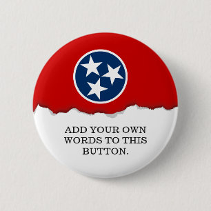 Bóton Redondo 5.08cm Bandeira do estado de Tennessee