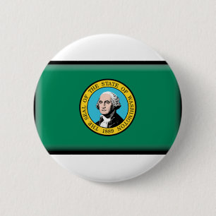 Bóton Redondo 5.08cm Bandeira do estado de Washington