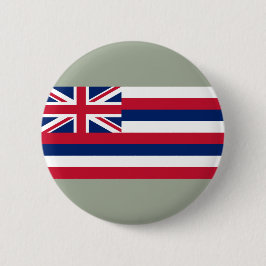 Bóton Redondo 5.08cm Bandeira do Havaí (Estado dos EUA)