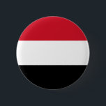 Bóton Redondo 5.08cm Bandeira do Iêmen<br><div class="desc">Bandeira do Iêmen</div>