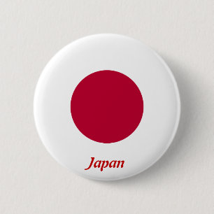 Bóton Redondo 5.08cm Bandeira do Japão