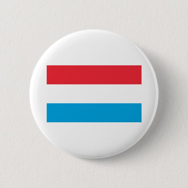 Bóton Redondo 5.08cm Bandeira do Luxemburgo (Frente)