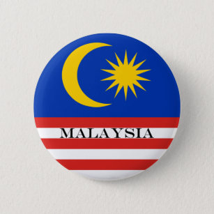 Bóton Redondo 5.08cm Bandeira do Malaio da Malásia Jalur Gemilang