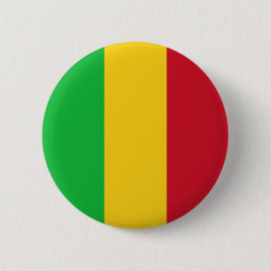 Bóton Redondo 5.08cm Bandeira do Mali