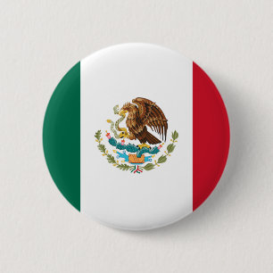 Bóton Redondo 5.08cm Bandeira do México