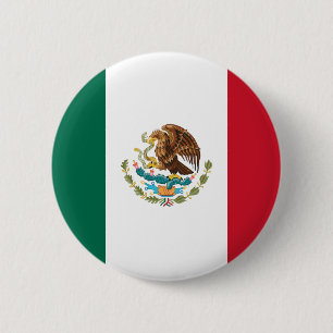 Bóton Redondo 5.08cm Bandeira do México