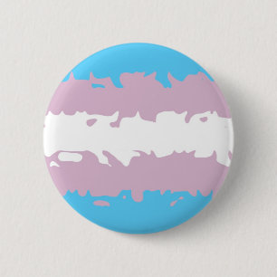 Bóton Redondo 5.08cm Bandeira do orgulho do Transgender (felpudo)