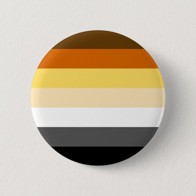 Bóton Redondo 5.08cm Bandeira do Orgulho Urso Clássico (Frente)