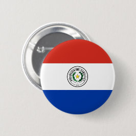 Bóton Redondo 5.08cm Bandeira do Paraguai