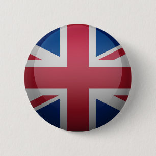 Bóton Redondo 5.08cm Bandeira do Reino Unido