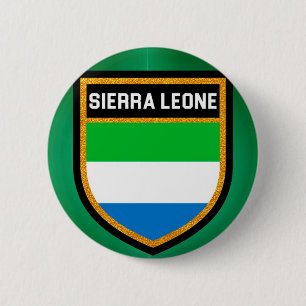Bóton Redondo 5.08cm Bandeira do Sierra Leone
