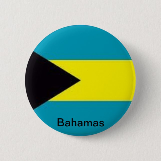Bóton Redondo 5.08cm Bandeira dos Bahamas (Frente)