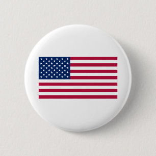 Bóton Redondo 5.08cm Bandeira Dos Estados Unidos Da América