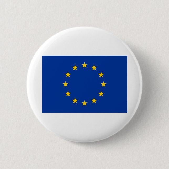 Bóton Redondo 5.08cm bandeira Europa (Frente)