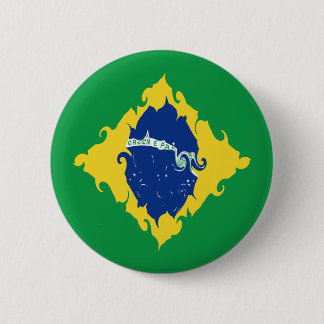 Bóton Redondo 5.08cm Bandeira Gnarly de Brasil