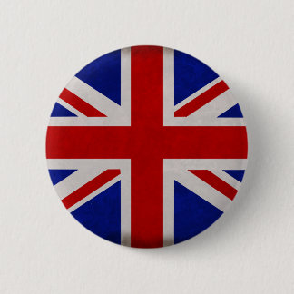 Bóton Redondo 5.08cm Bandeira Inglesa da Inglaterra texturizada